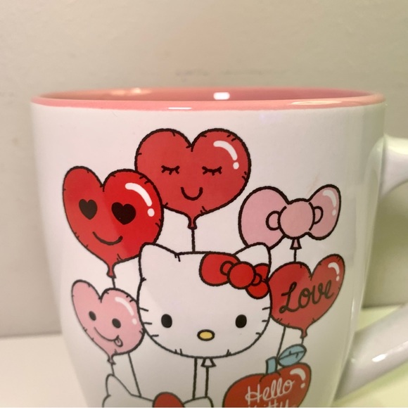 Hello Kitty 25oz Valentine’s Day Mug - Balloons Mouse Hearts Love - Picture 3 of 9
